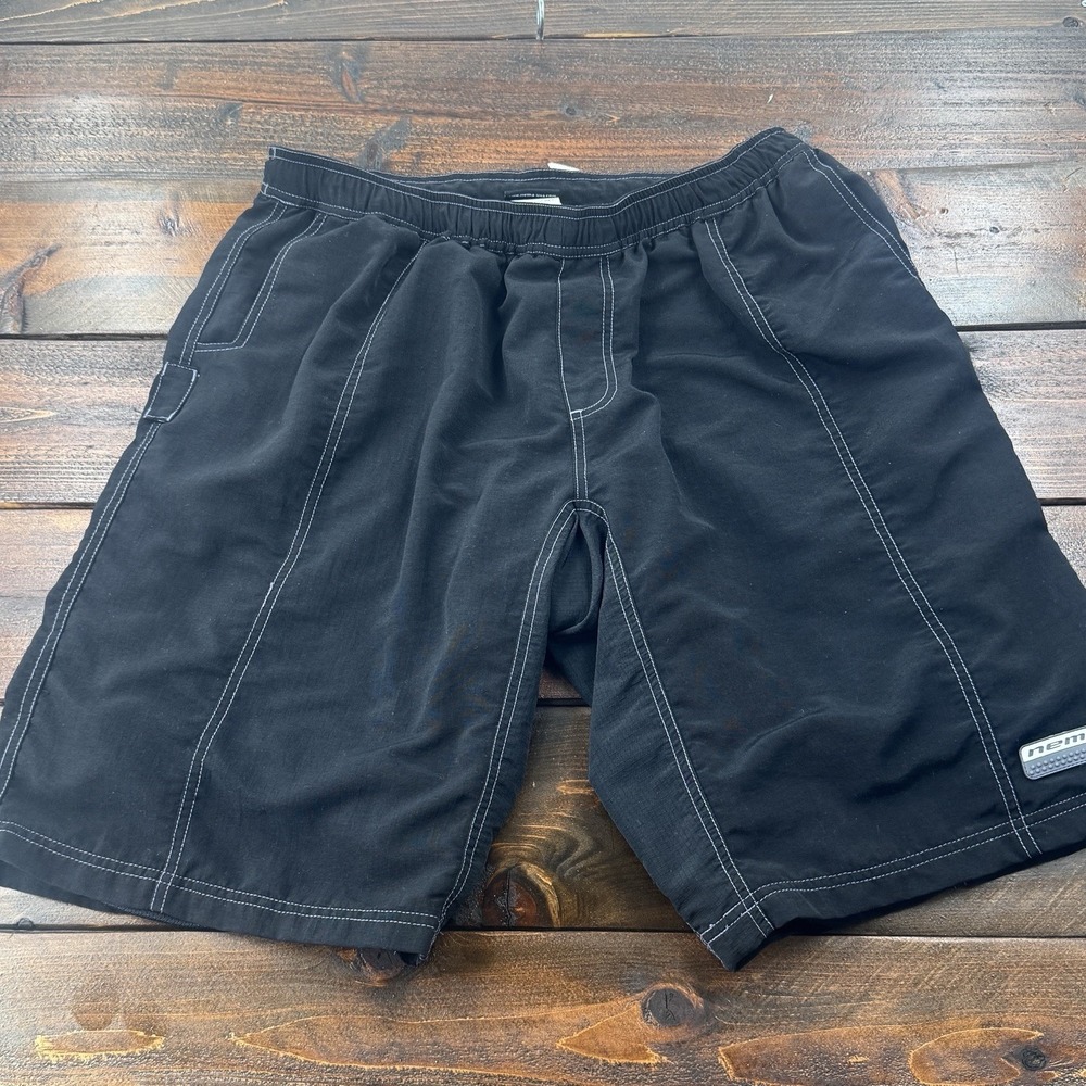 Nema International Men's XL Cycling Shorts Padded Liner Black Relaxed Fit